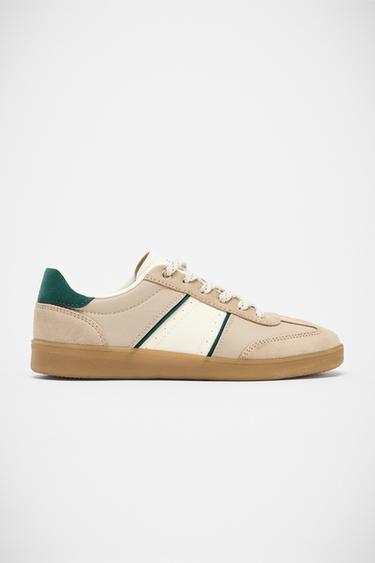 Zara COLORFUL SPORTS SNEAKERS - Taupe Gray