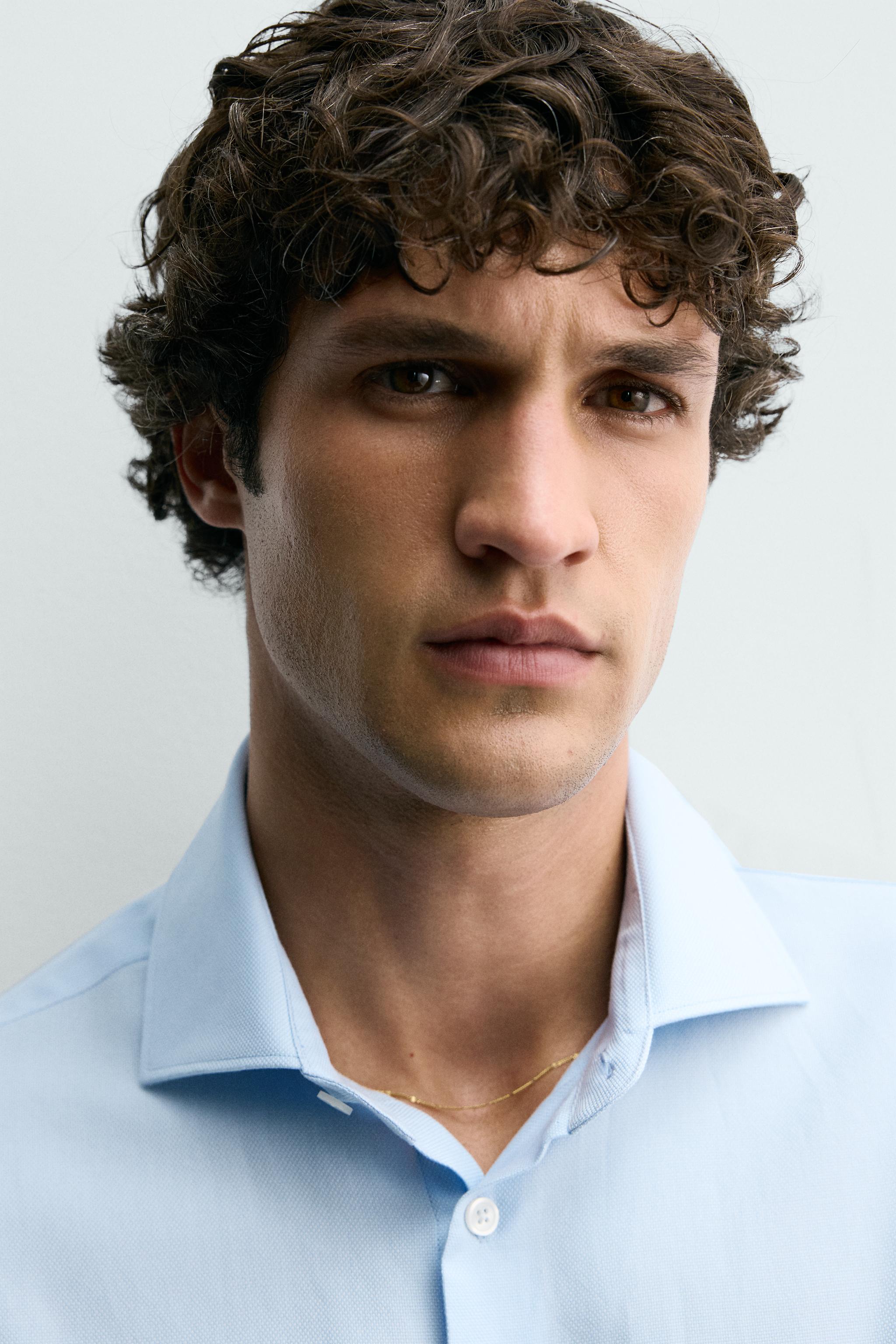 REGULAR FIT TEXTURED SHIRT