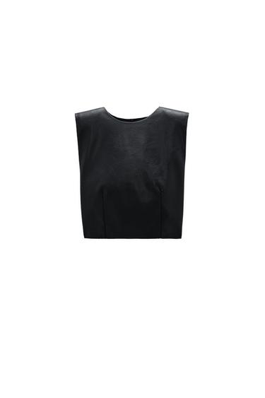 CAMISETA HOMBRERAS EFECTO PIEL