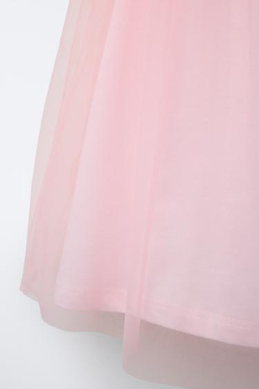 TULLE DRESS WITH BOWS - Pink by Zara - Image 3