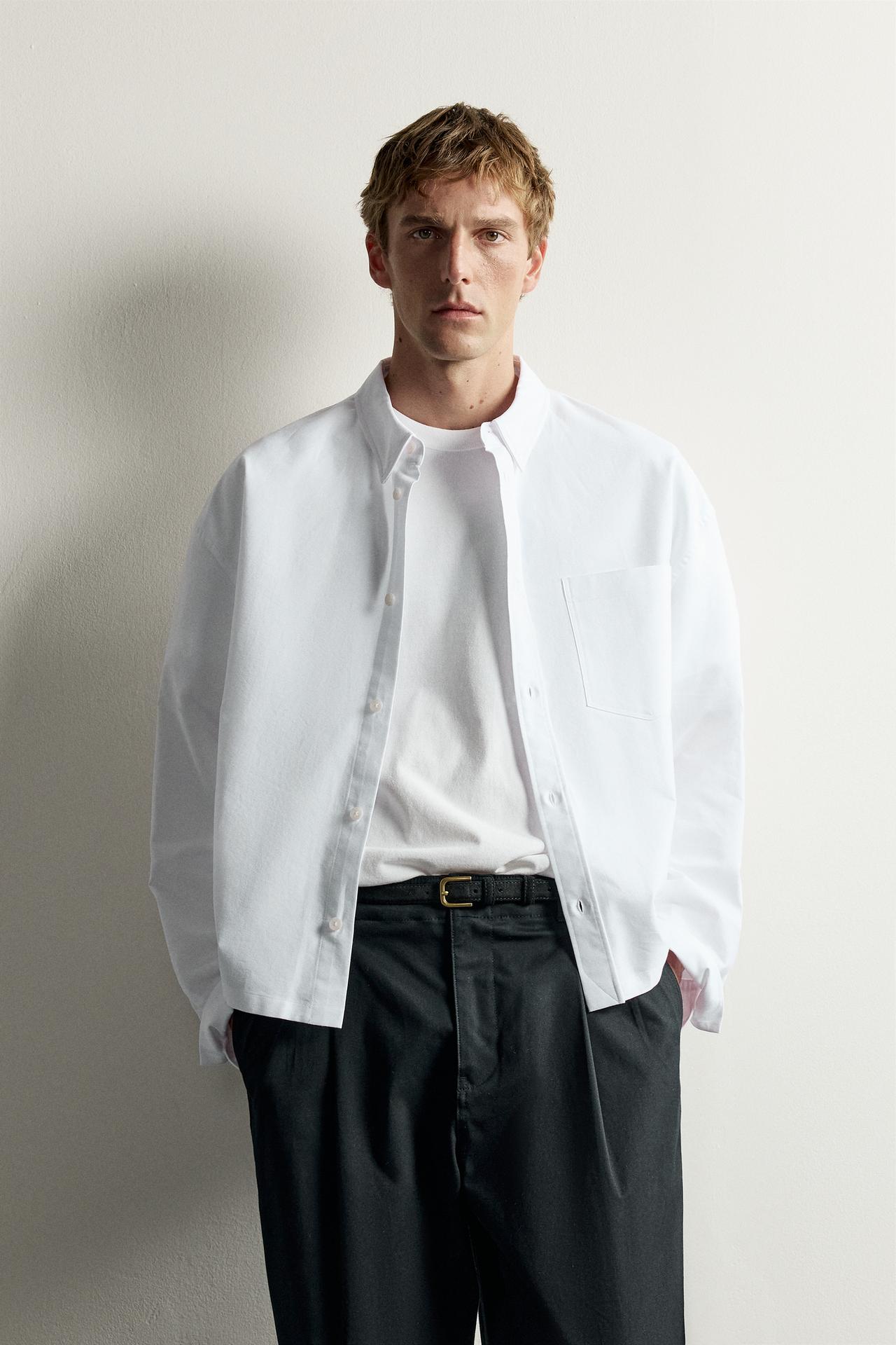 BOXY FIT SHIRT — White