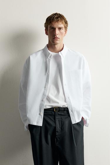 BOXY FIT SHIRT — White 2