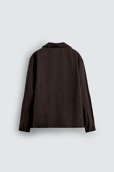 FLOWING POLO SHIRT - Burgundy by Zara - Image 7