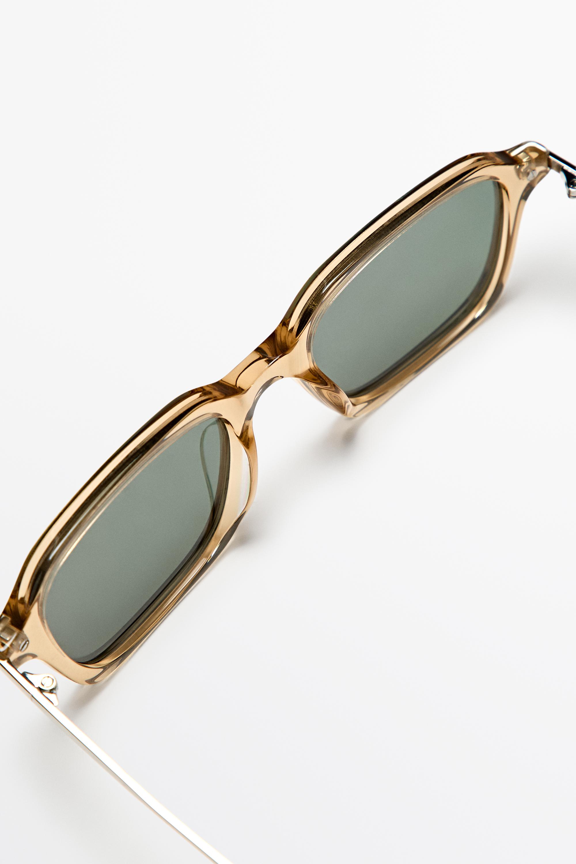 Square sunglasses - Pastel yellow | ZARA United States