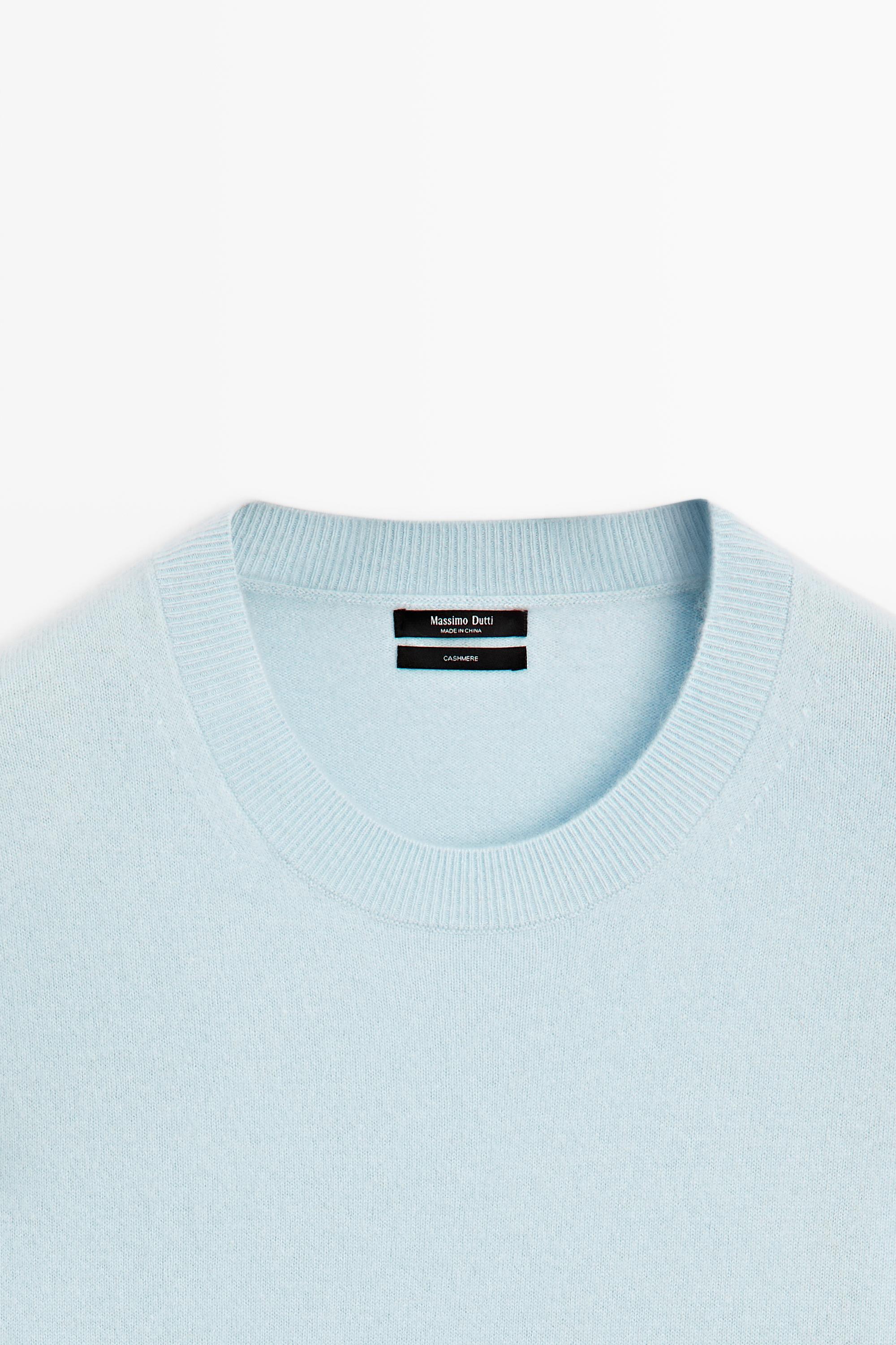 100% cashmere long sleeve sweater