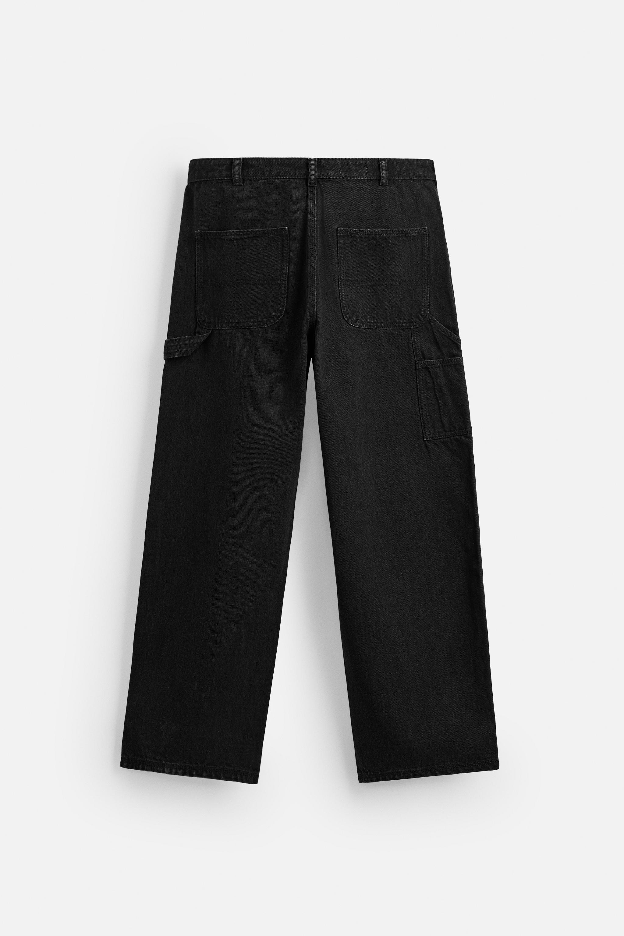WIDE LEG CARPENTER PANTS - Beige | ZARA United States