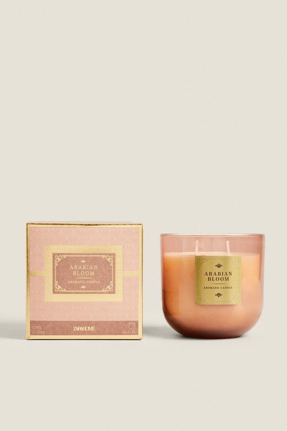 (400 G) ARABIAN BLOOM SCENTED CANDLE - Gold | ZARA United States