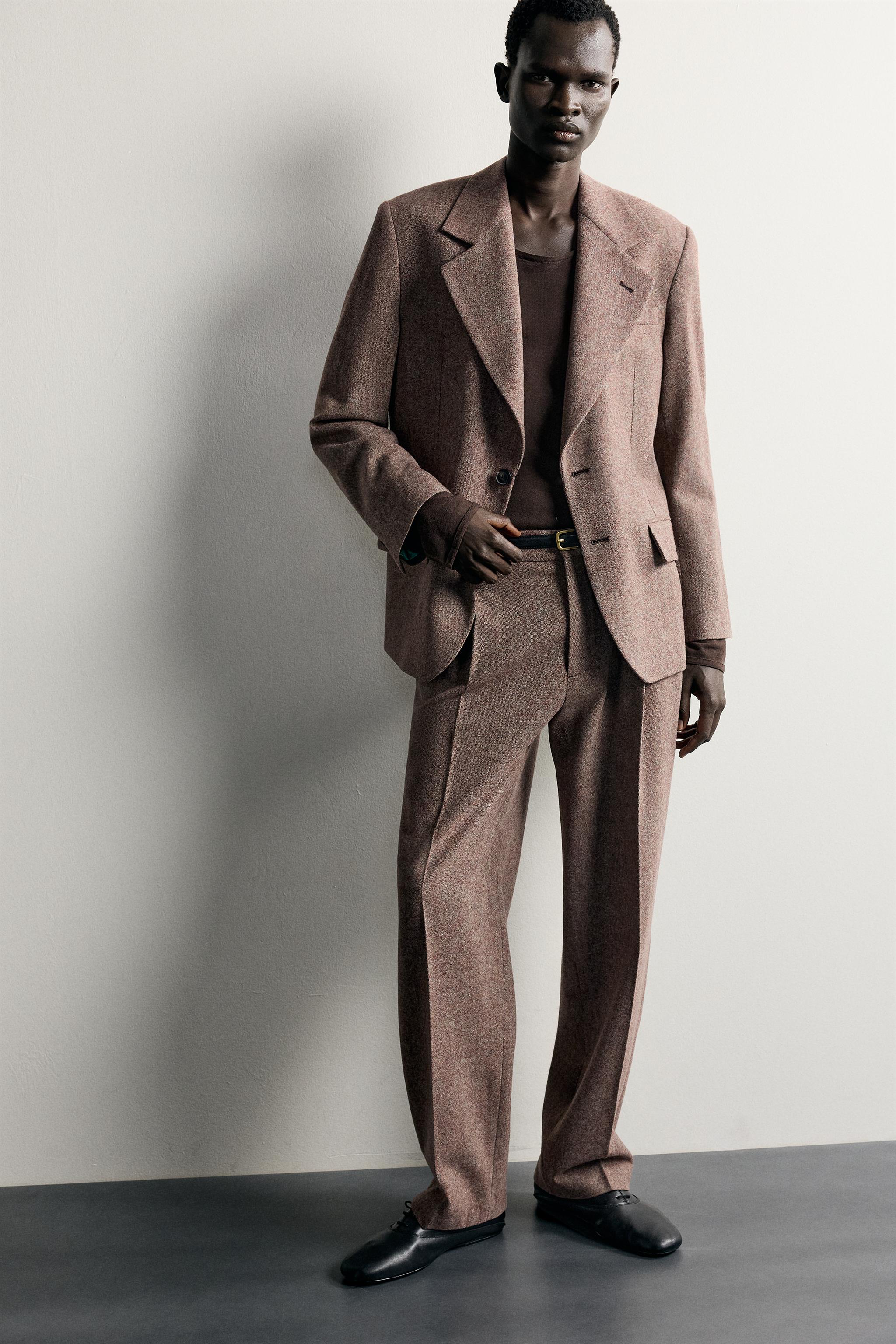 100% WOOL SUIT BLAZER