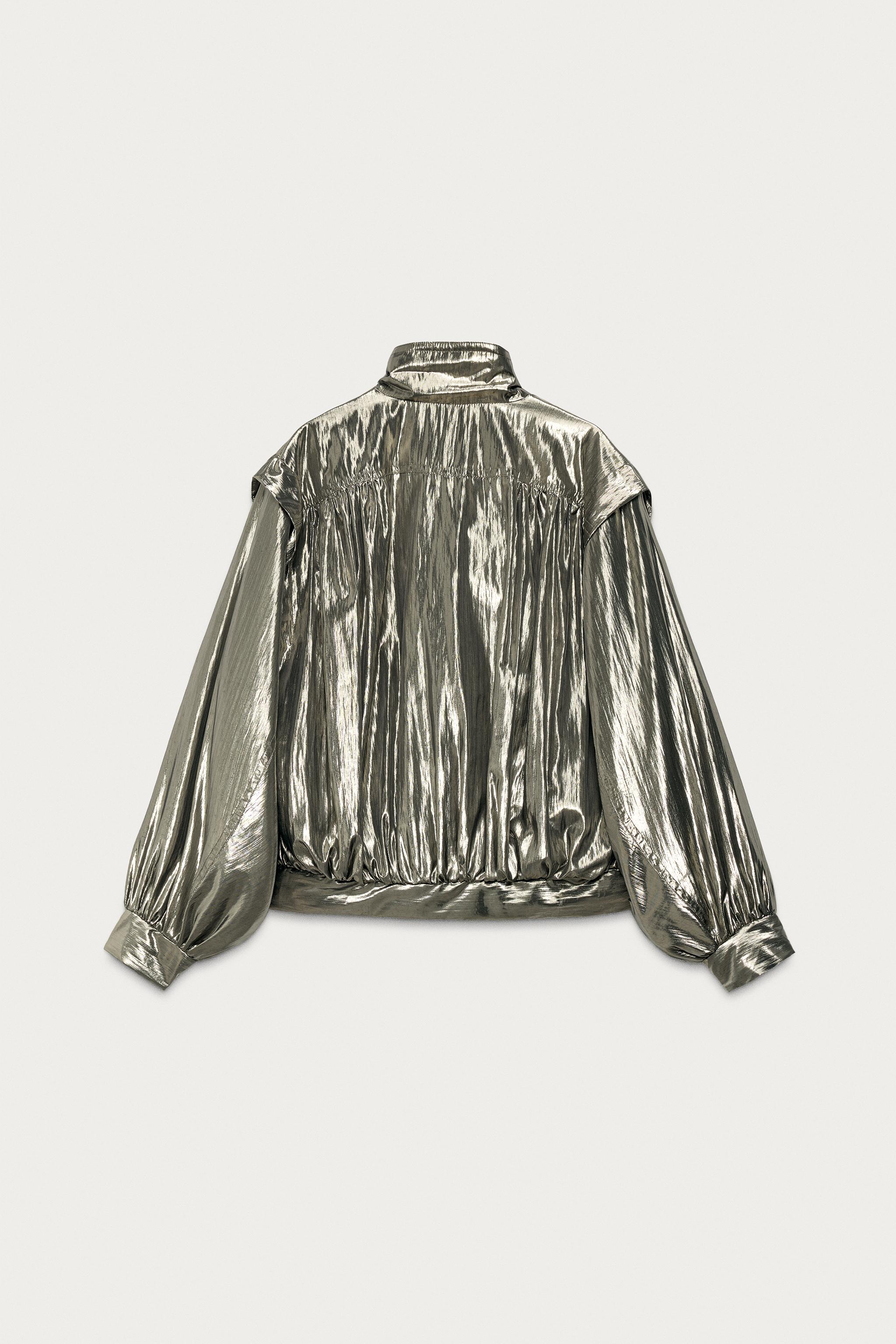 Женские куртки Zara METALLIC JACKET MARISA BERENSON X — фото 2