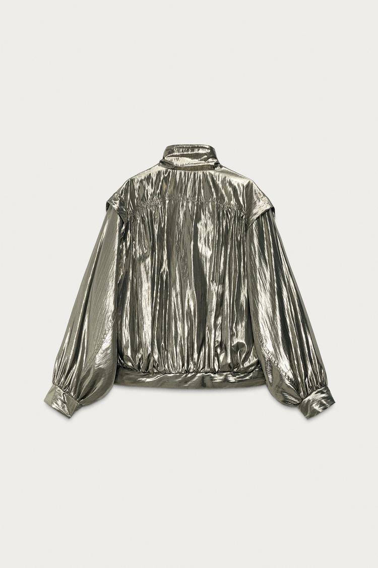 CHAQUETA METÁLICA MARISA BERENSON X ZARA 3