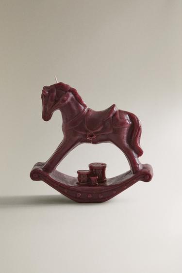 GINGERBREAD SCENTED HORSE CANDLE - Red by Zara - Image 0