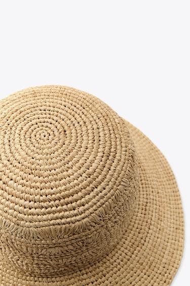 BRAIDED BUCKET HAT - Light beige by Zara - Image 2