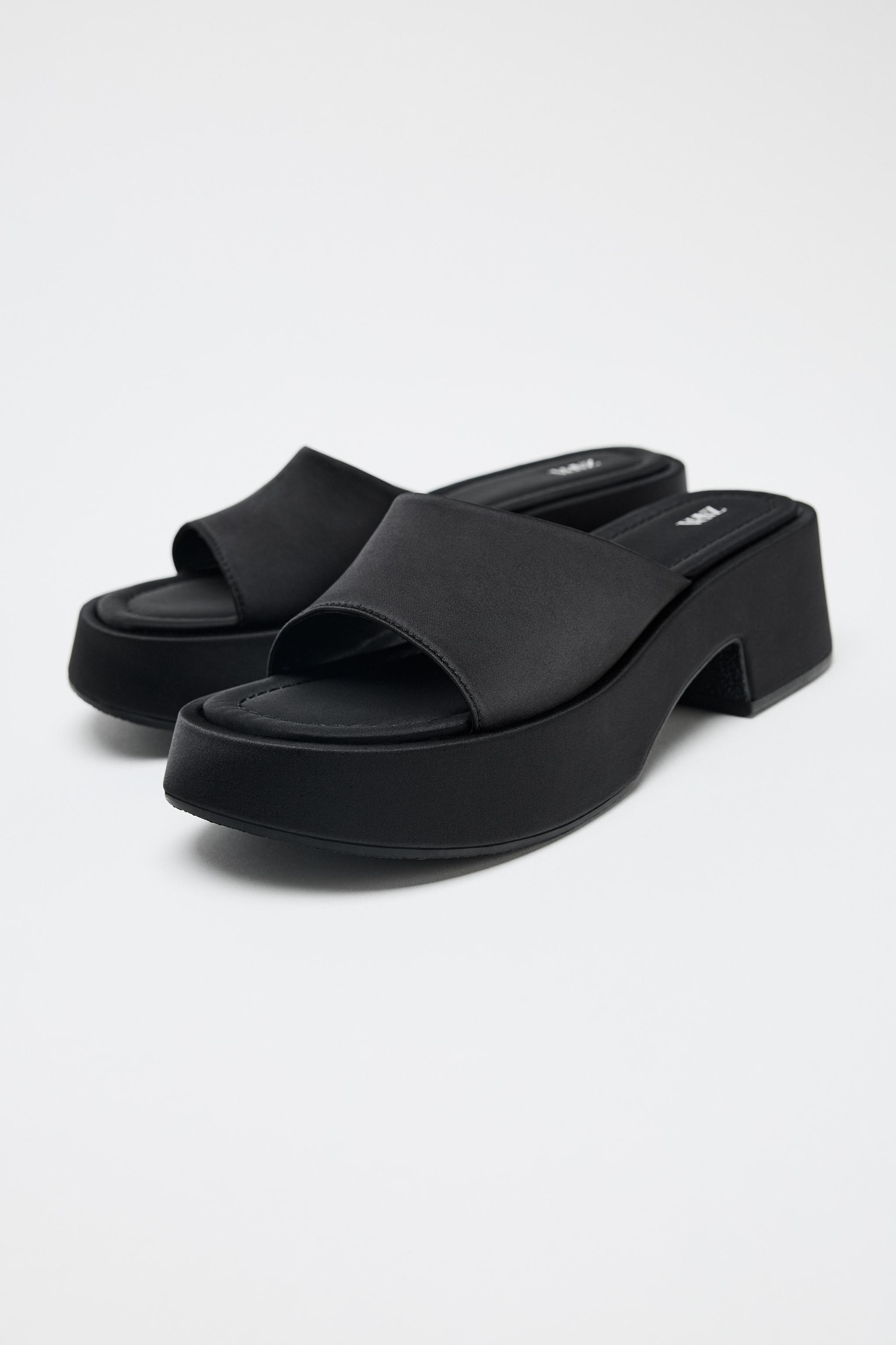 SANDALES SATINÉES CHUNKY