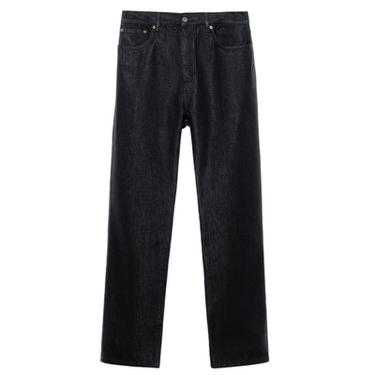 JEANS STRAIGHT FIT KATOEN - WOL - Blauw van Zara