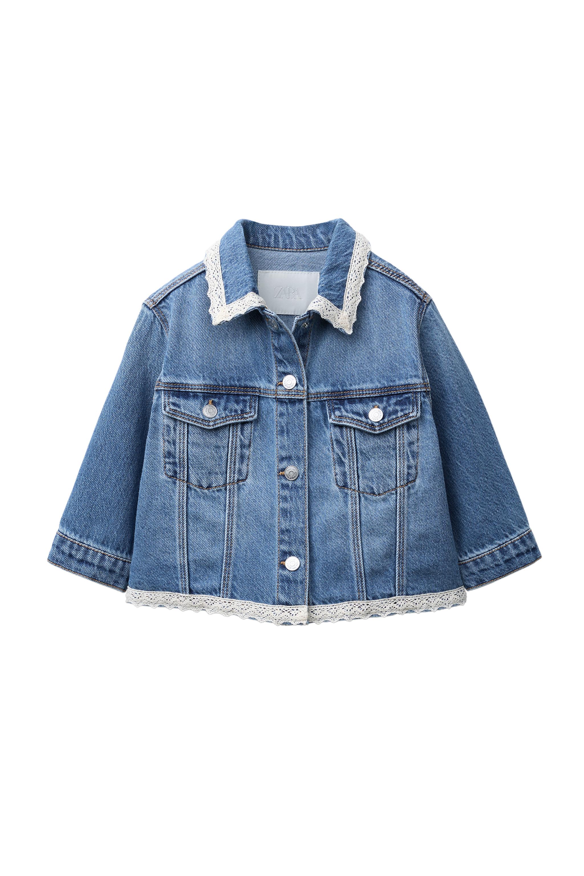 LACE DENIM JACKET - Blue | ZARA South Africa