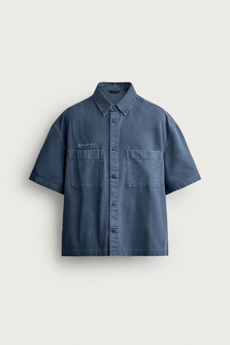 Camisa de corte relajado combinada 5