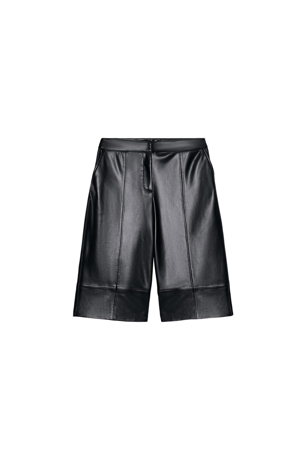 FAUX LEATHER LONG SHORTS - image 3