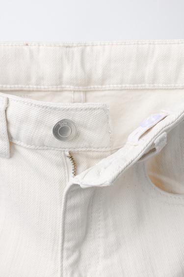 STRAIGHT JEANS - Ecru by Zara - Image 2
