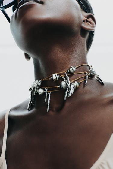 CORDON MULTI-POSITIONS CHARMS - Argent de Zara