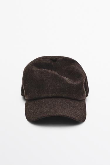 Wool blend cap — Chocolate 1