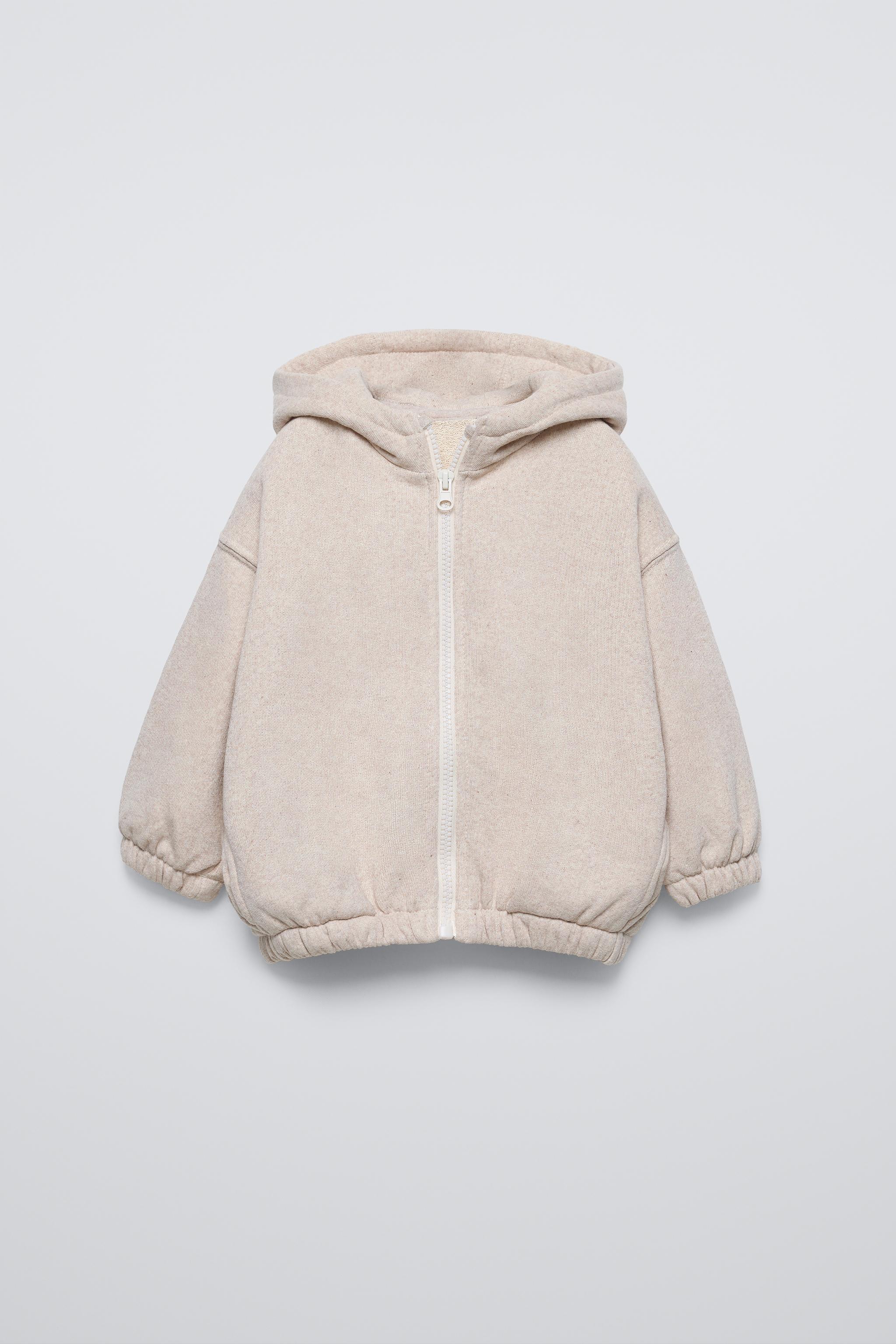 Faux fur shops hoodie zara