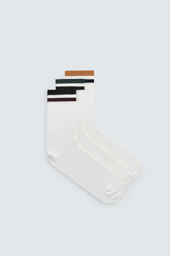 PACK OF 3 STRIPED SOCKS