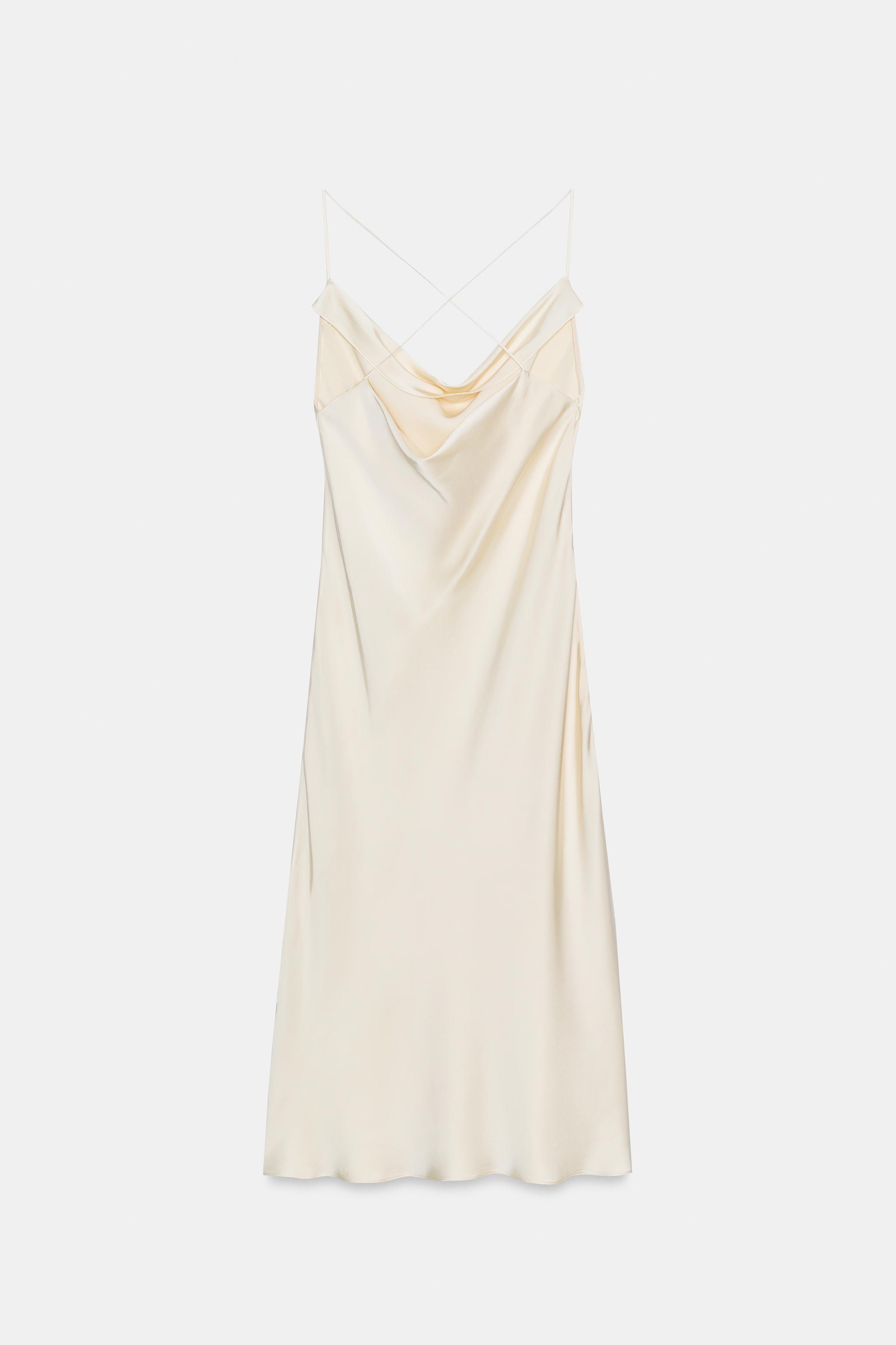 SATIN LINGERIE STYLE DRESS ZW COLLECTION
