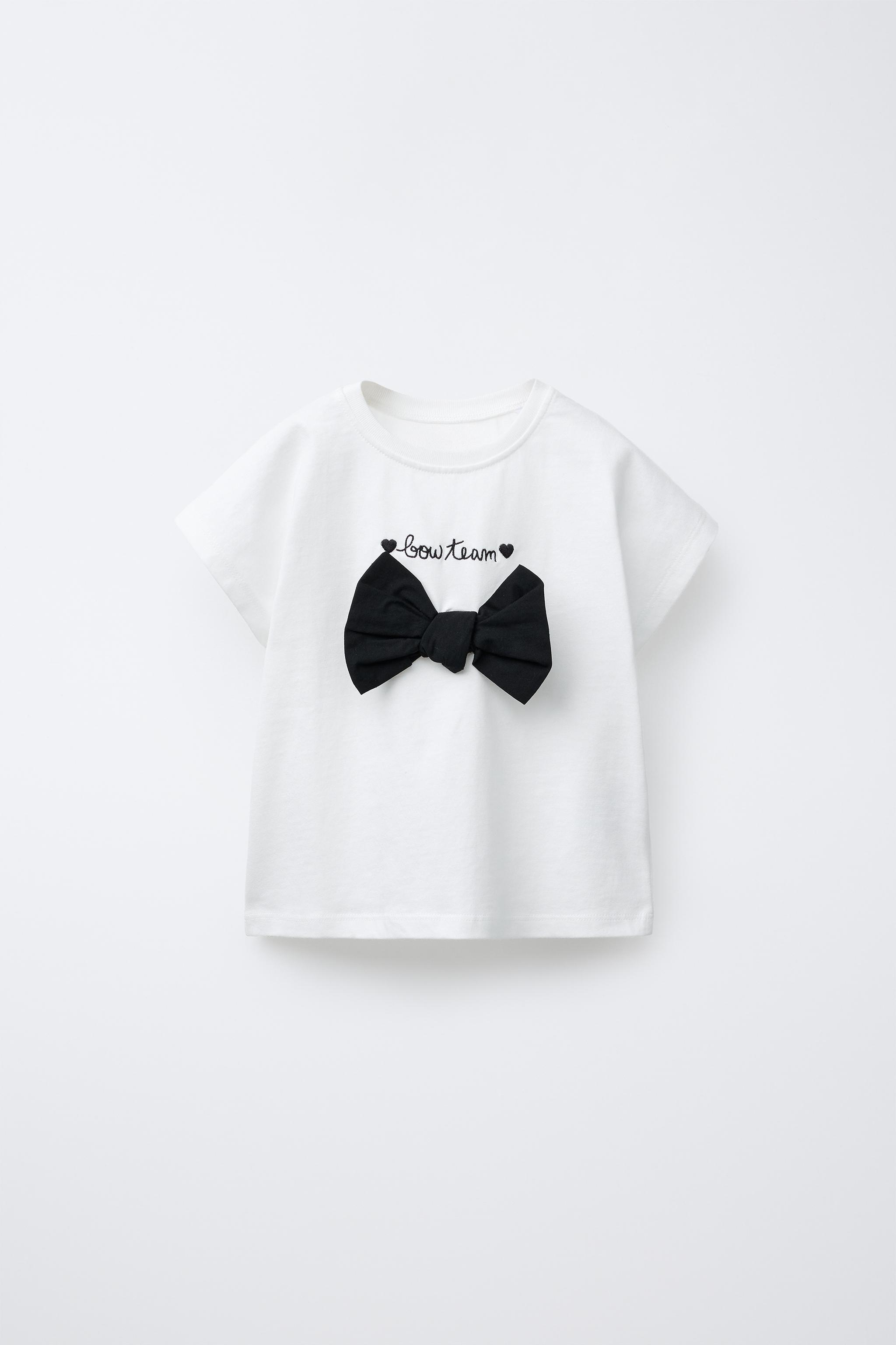 【ZARA】フロント刺繍Tシャツ ホワイト | 5070/192/250 ZARA】フロント刺繍Tシャツ ホワイト | 5070/192/250 (ZARA/T