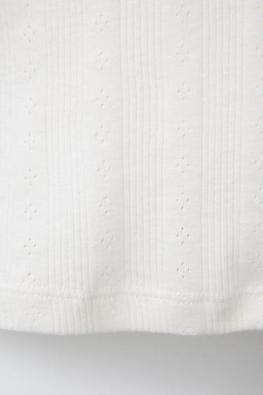 CONTRAST POLO COLLAR T-SHIRT - Oyster-white by Zara - Image 3