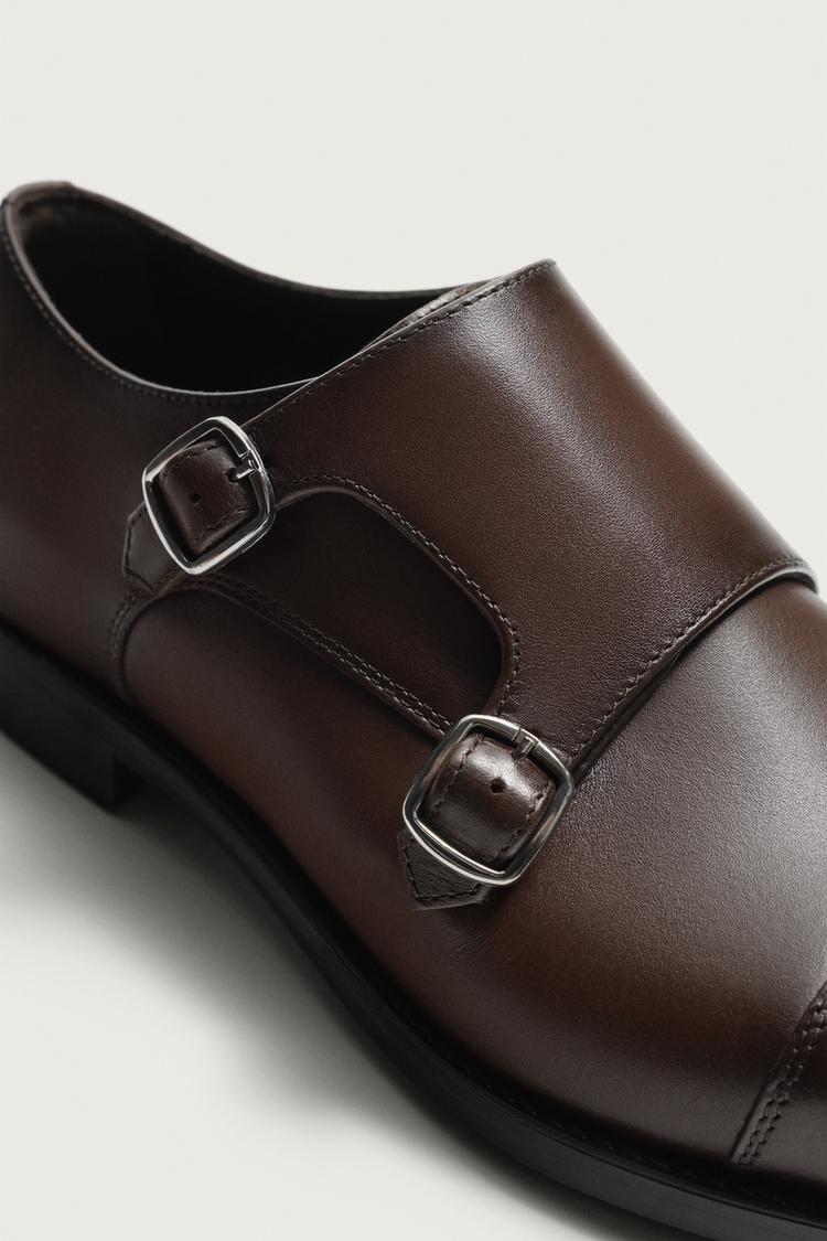 ZAPATOS MONK DE DOBLE HEBILLA EN PIEL 6