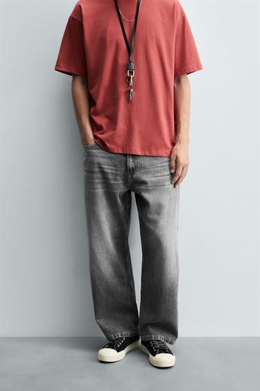 BAGGY FIT JEANS - Grey by Zara