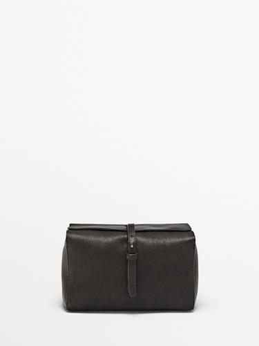 Zara Nappa leather toiletry bag - Brown