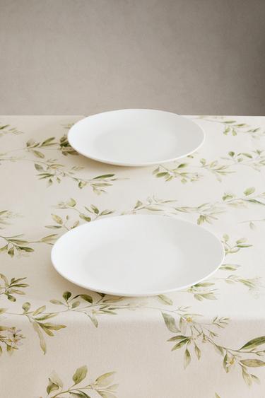 NAPPE IMPRIMÉ BRANCHAGES ET FLEURS - Verts de Zara - Image 1