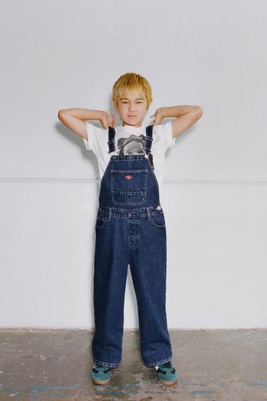 PALIÇETA E GJATË DENIM ME ETIKETË - E kaltër nga Zara