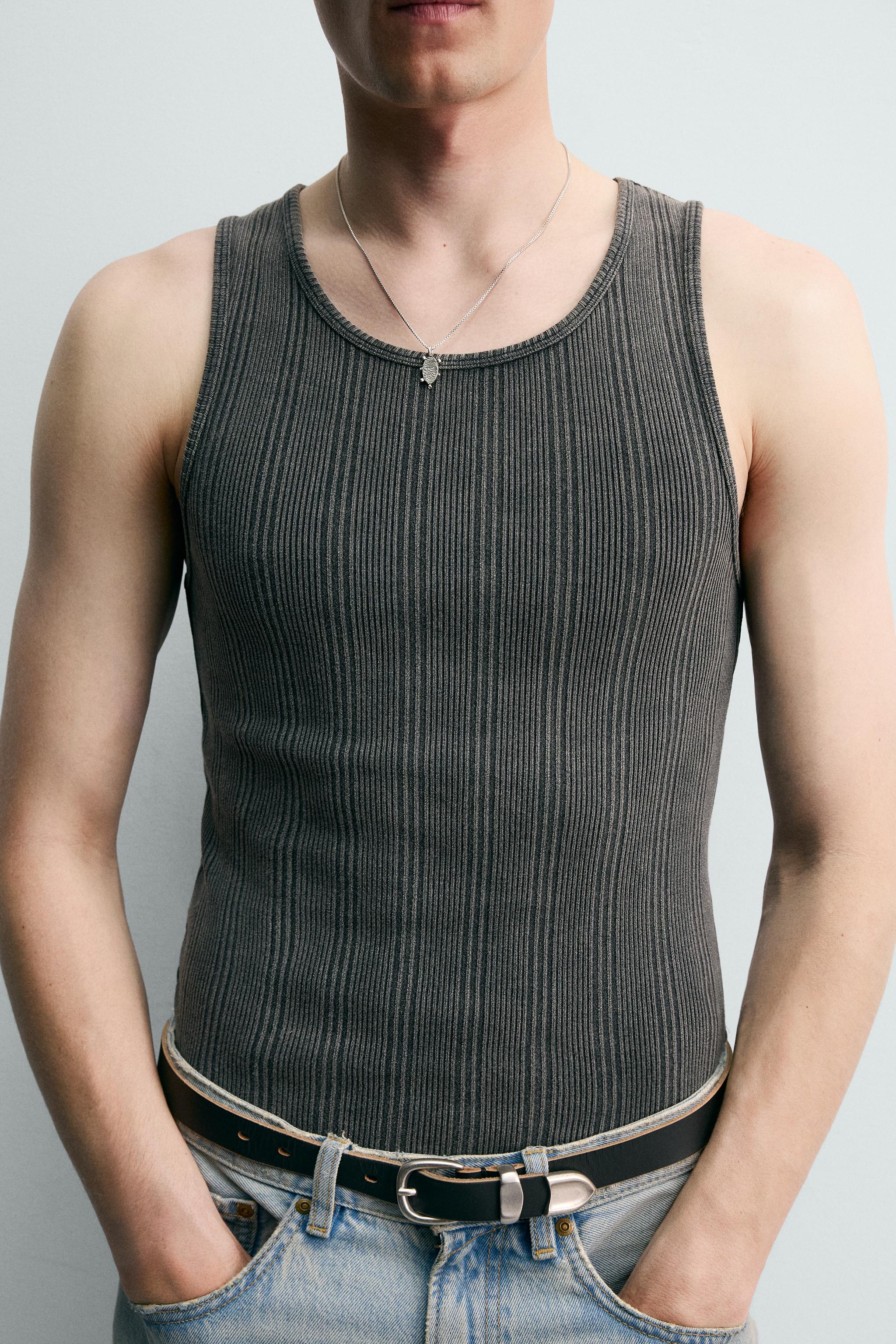 RIBBED KNIT TANK TOP
