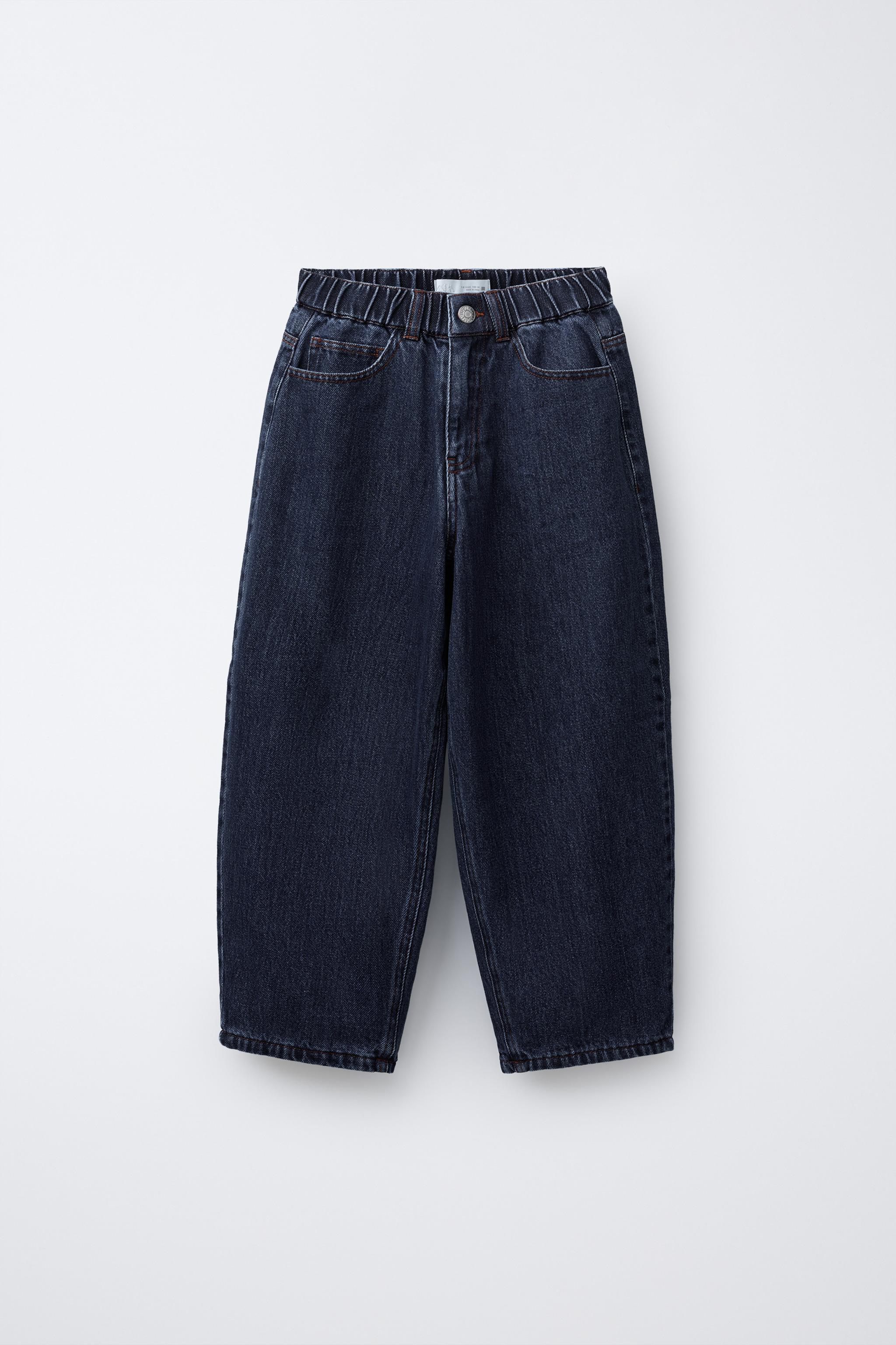 FLEECE-LINED BALLOON JEANS