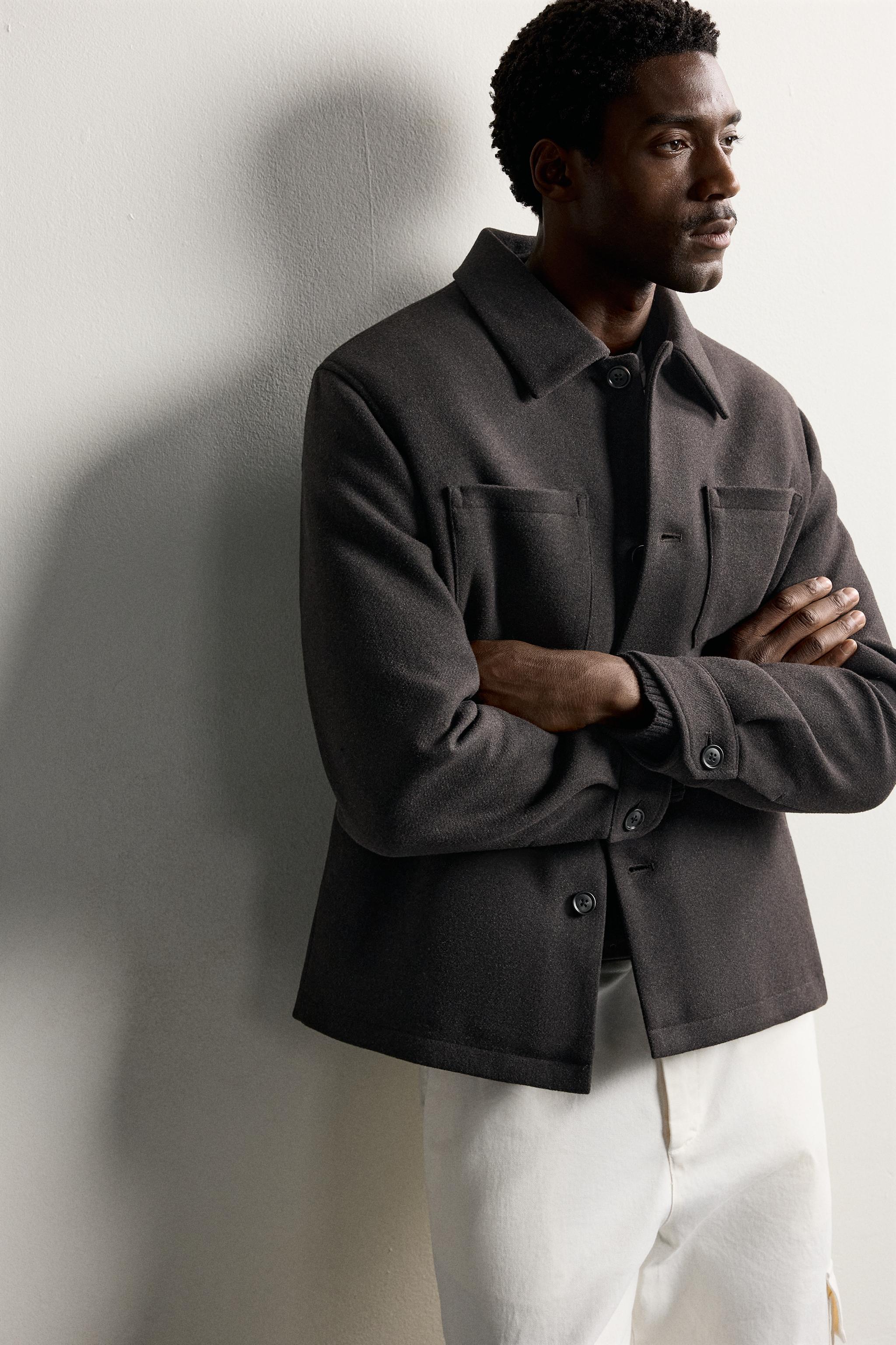 CONTRAST QUILTED OVERSHIRT