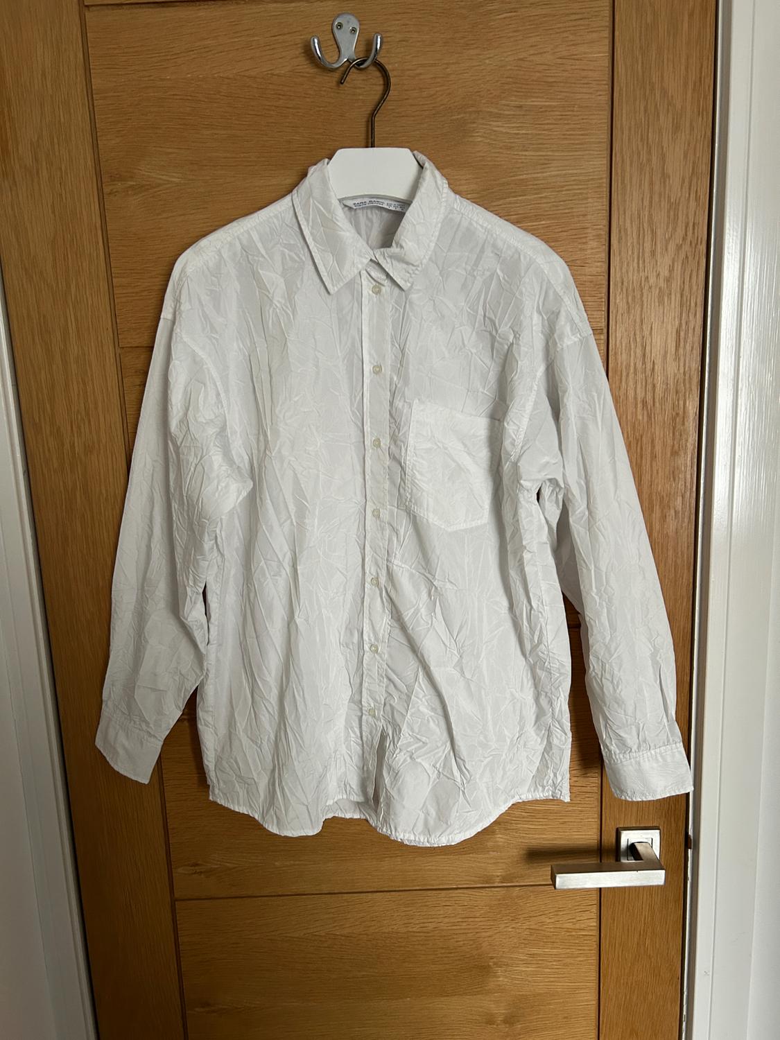 WRINKLED-EFFECT POPLIN SHIRT
