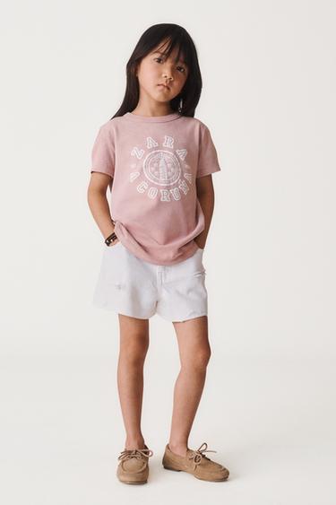 1/2-6 AÑOS/ CAMISETA VARSITY 50TH ANNIVERSARY - Rosa pastel de Zara - Imagen 0