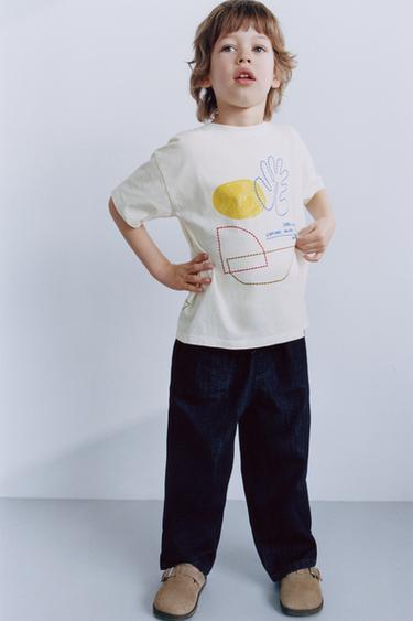 PANTALON DE JOGGING EN JEAN - Bleu de Zara - Image 7