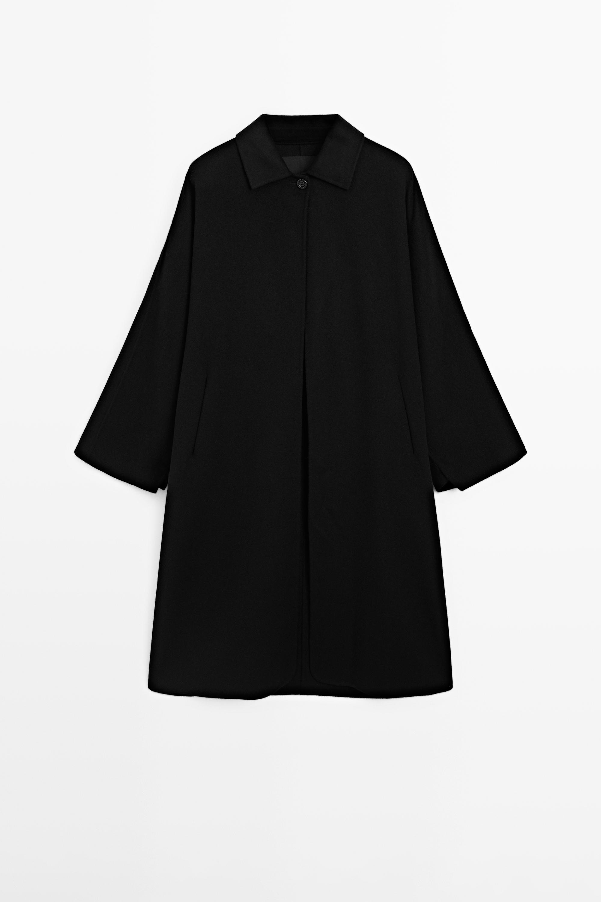 Manteau long à manches chauve-souris