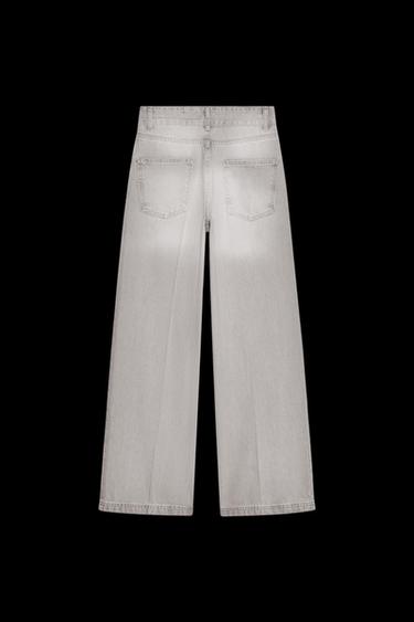 WIDE-LEG-JEANS MIT HOHEM BUND – ZW COLLECTION - Grau von Zara