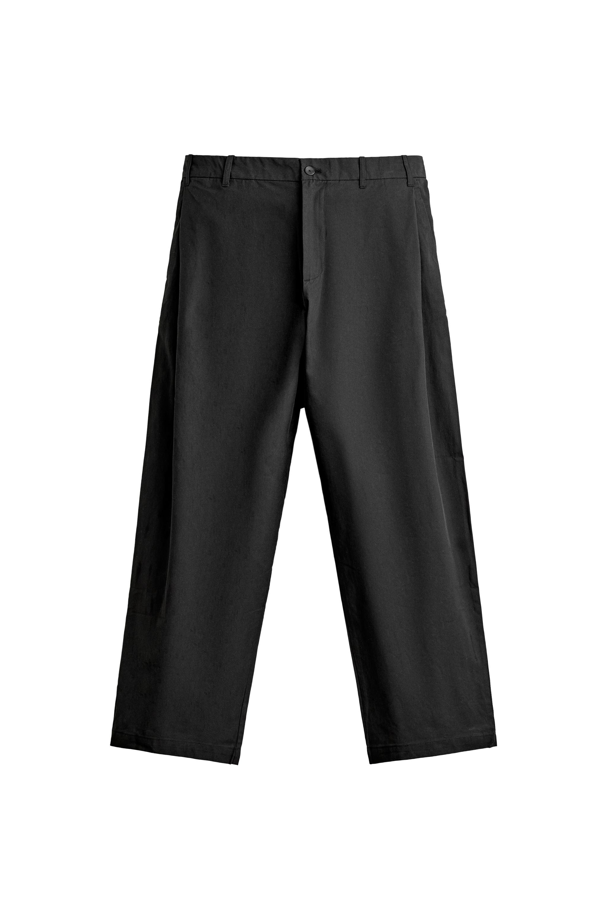 PANTALÓN STRAIGHT FIT PLIEGUES LATERALES