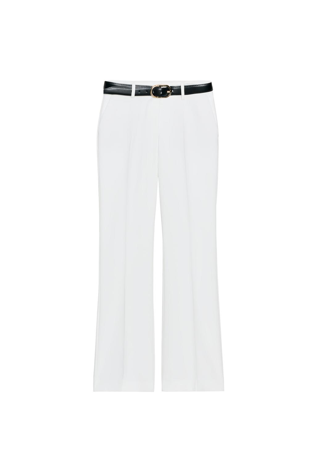 STRAIGHT LEG BELTED PANTS - image 3