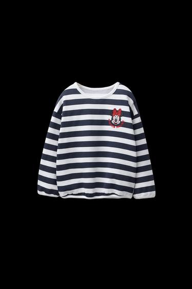 MINNIE MOUSE © DISNEY STRIPED T-SHIRT - Blue by Zara - Image 0