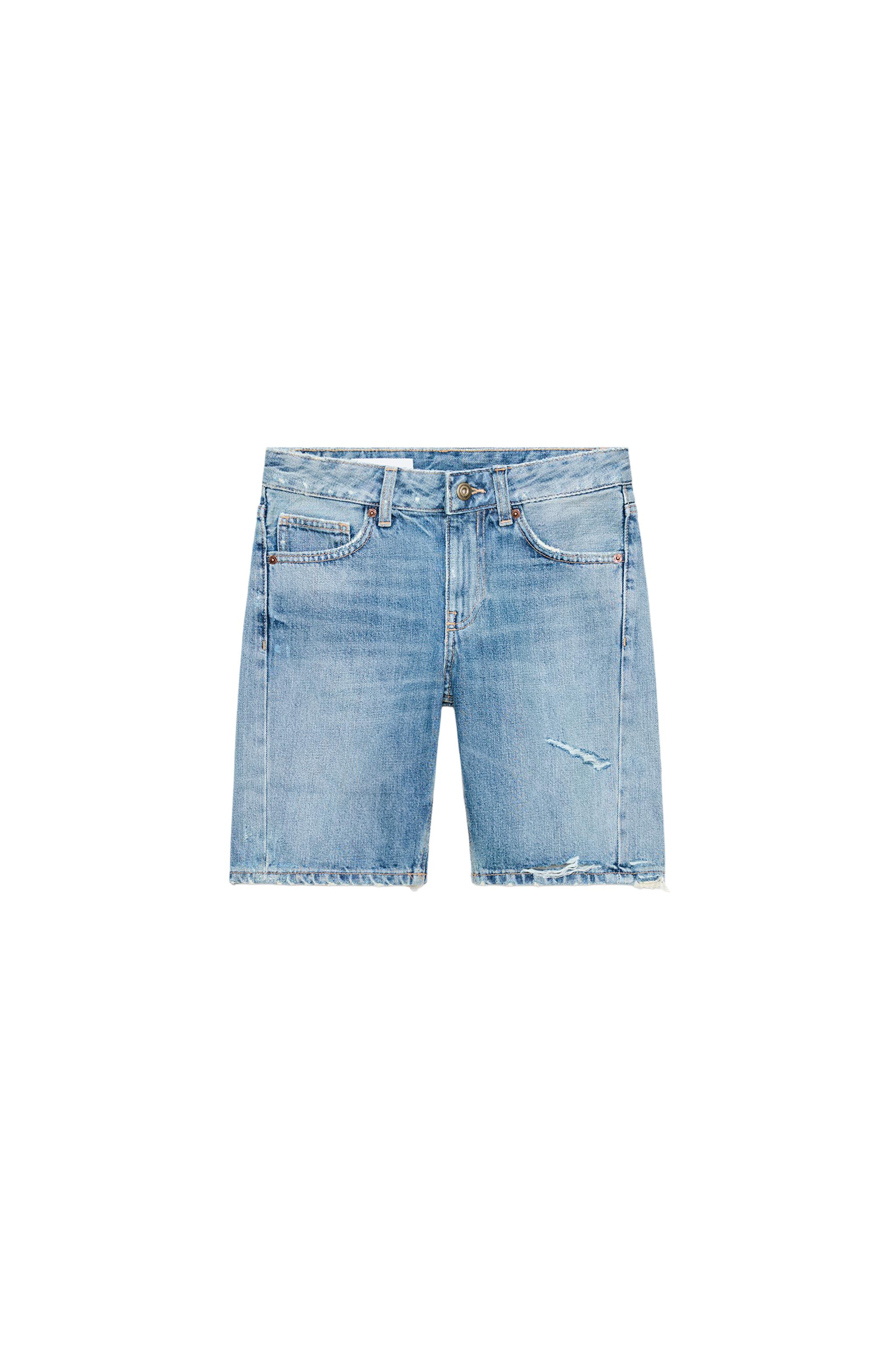 TRF MID-RISE DENIM SHORTS