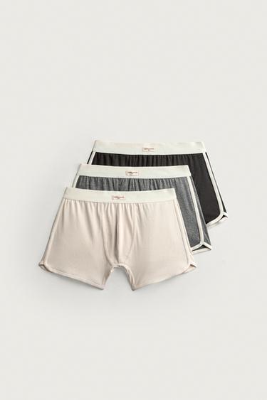 3-PACK OF CONTRAST RIB BOXERS - various by Zara