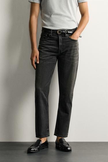 JEAN SLIM TAPERED FIT - Charbon de Zara