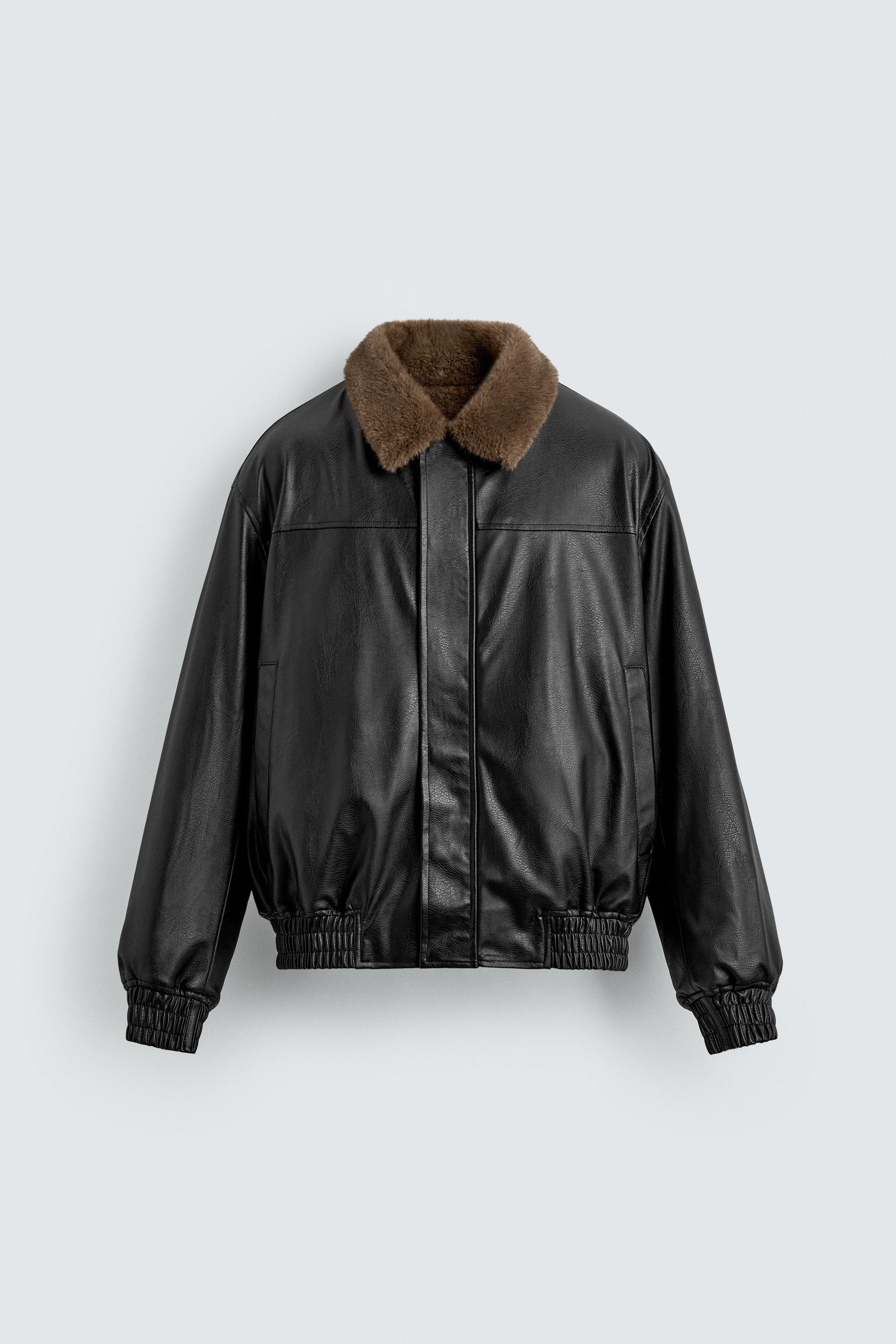 リバーシブル フェイクレザージャケット - ブラック | ZARA Japan / 日本