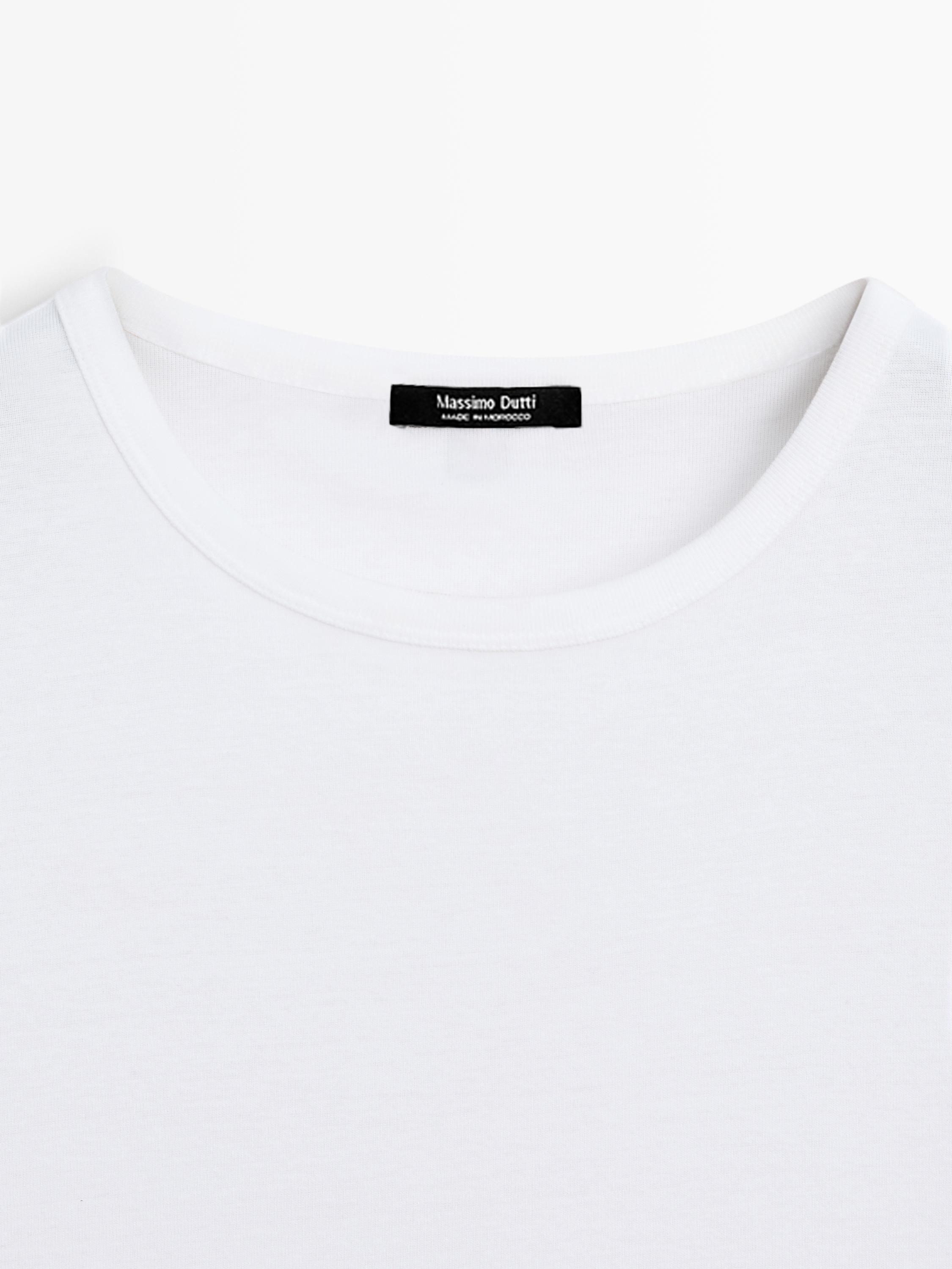 T-shirt manches courtes 100 % coton mercerisé